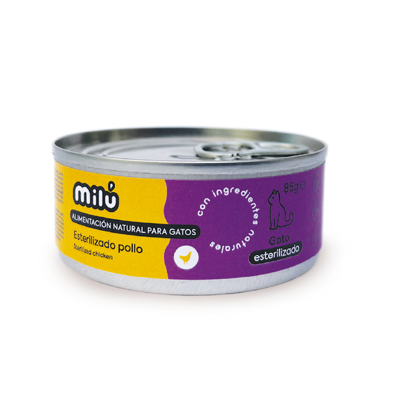 Llauna pollastre per a gat esterilitzat